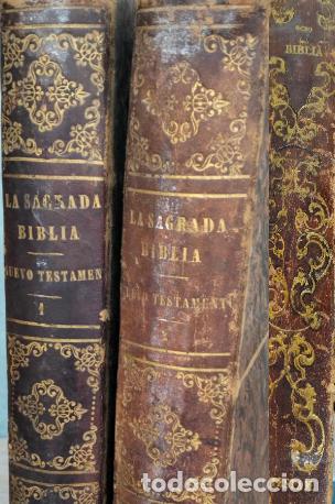 Libri antichi: La sagrada biblia traducci&oacute;n al espa&ntilde;ol de la vulgata latina anotada Felipe nuevo antiguo testamento