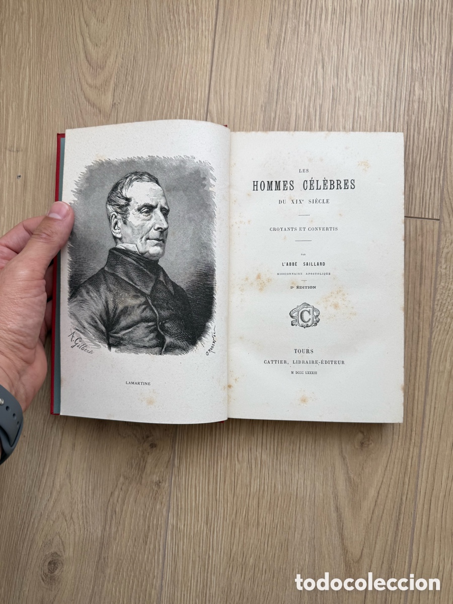 Old books: a&ntilde;o 1883 - LES HOMMES CELEBRES - BIOGRAFIA DE CELEBRIDADES DEL XIX - ILUSTRACIONES - CONVERSOS