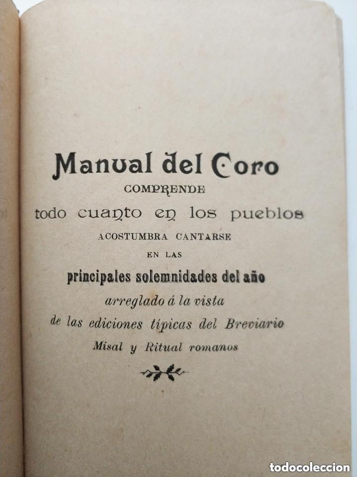 Antiquarische B&uuml;cher: Manual del coro - obispado de Huesca a&ntilde;o 1896 - Himnos, salmos...