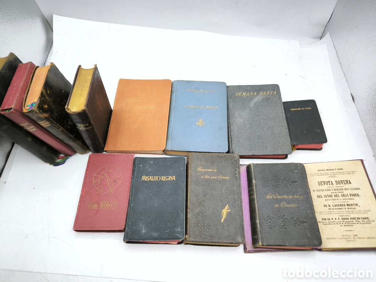 Libros antiguos: 13 Misalitos y libros de meditaci&oacute;n y oraci&oacute;n antiguos