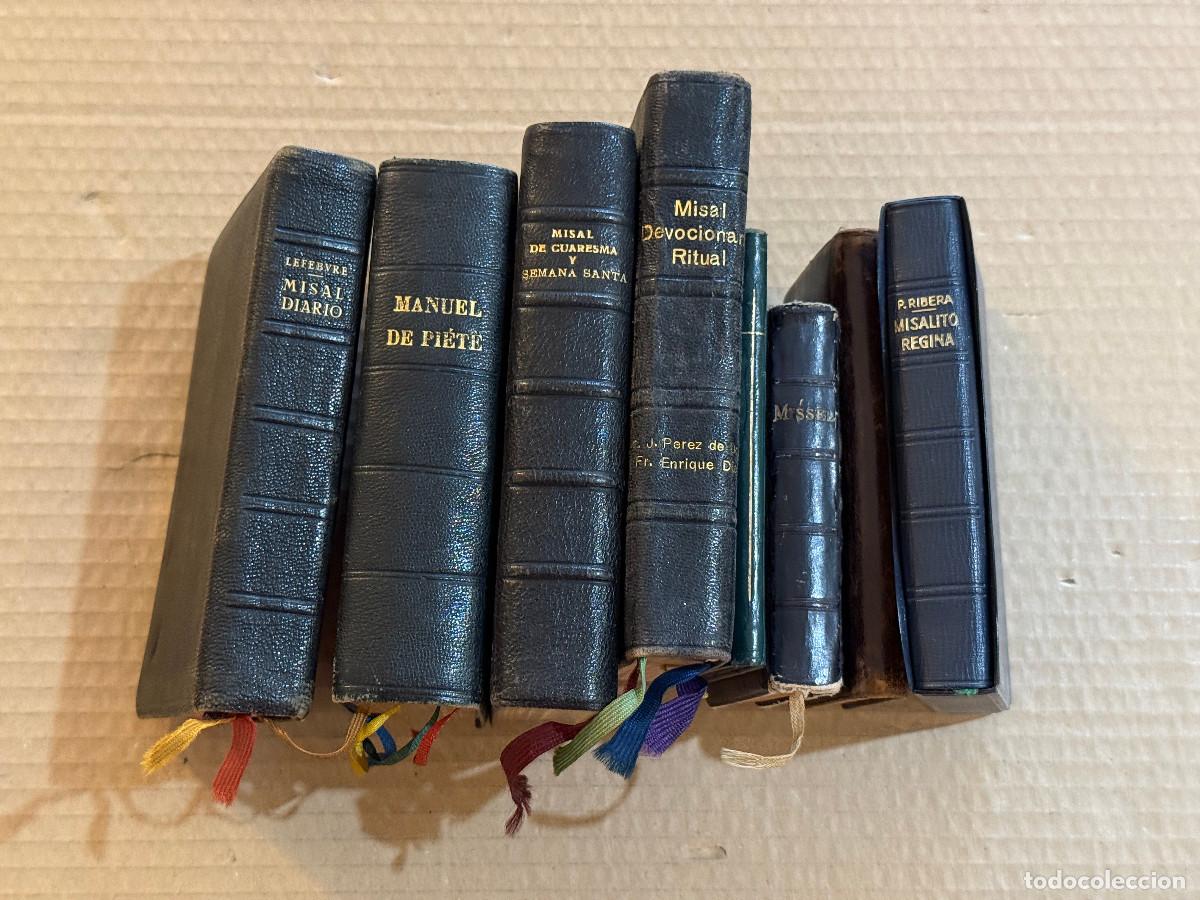 Libros antiguos: 8 LIBROS RELIGIOSOS / MISAL / DEVOCIONARIO / LITURGIA / CUARESMA / SEMANA SANTA