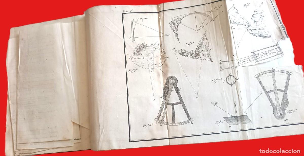 Libri antichi: A&ntilde;o 1827. Curso de Estudios Elementales de Marina. 2 tomos en 1 vol. Con l&aacute;minas desplegables.