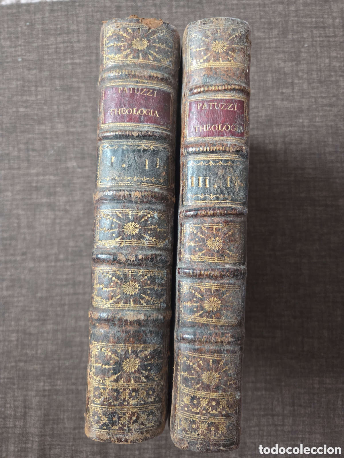 Libros antiguos: P.F. J.V. PATUZZI ETHICA CHRISTIANA THEOLOGIA MORALIS 1790 EN 2 VOL&Uacute;MENES