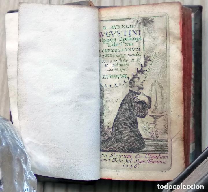 Libros antiguos: D.AURELII AUGUSTINI HIPPON. EPISCOPI LIBRI XIII CONFESSIONUM - Lugduni / Lion - 1646