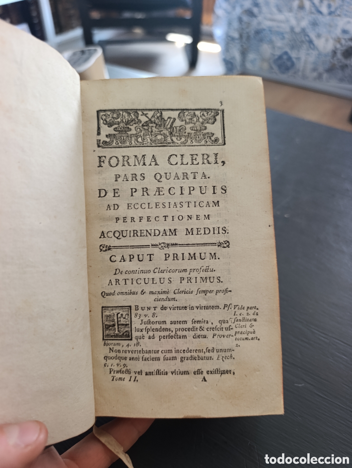 Libros antiguos: FORMA CLERI, PARS QUARTA. DE PR&AElig;CIPUIS AD ECCLESIASTICAM PERFECTIONEM ACQUIRENDAM MEDIIS.