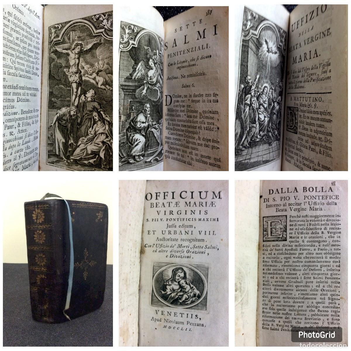 Libros antiguos: Beatae Mariae Virginis Officium, 1752. Muito raro. Edi&ccedil;&atilde;o rara. Valor estimado 250&euro; -500&euro;