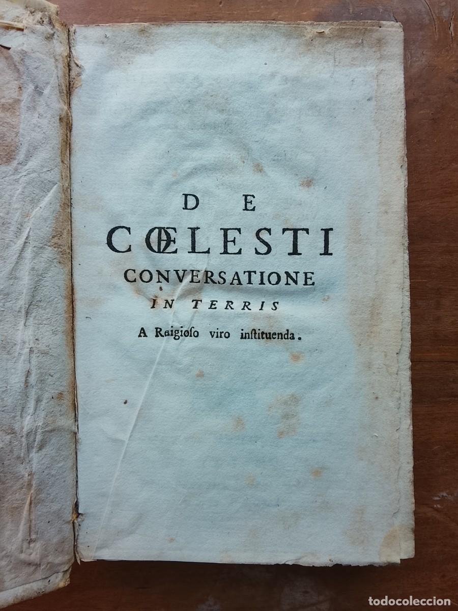Libros antiguos: De celesti conversatione in terris 1760 - Foto 3