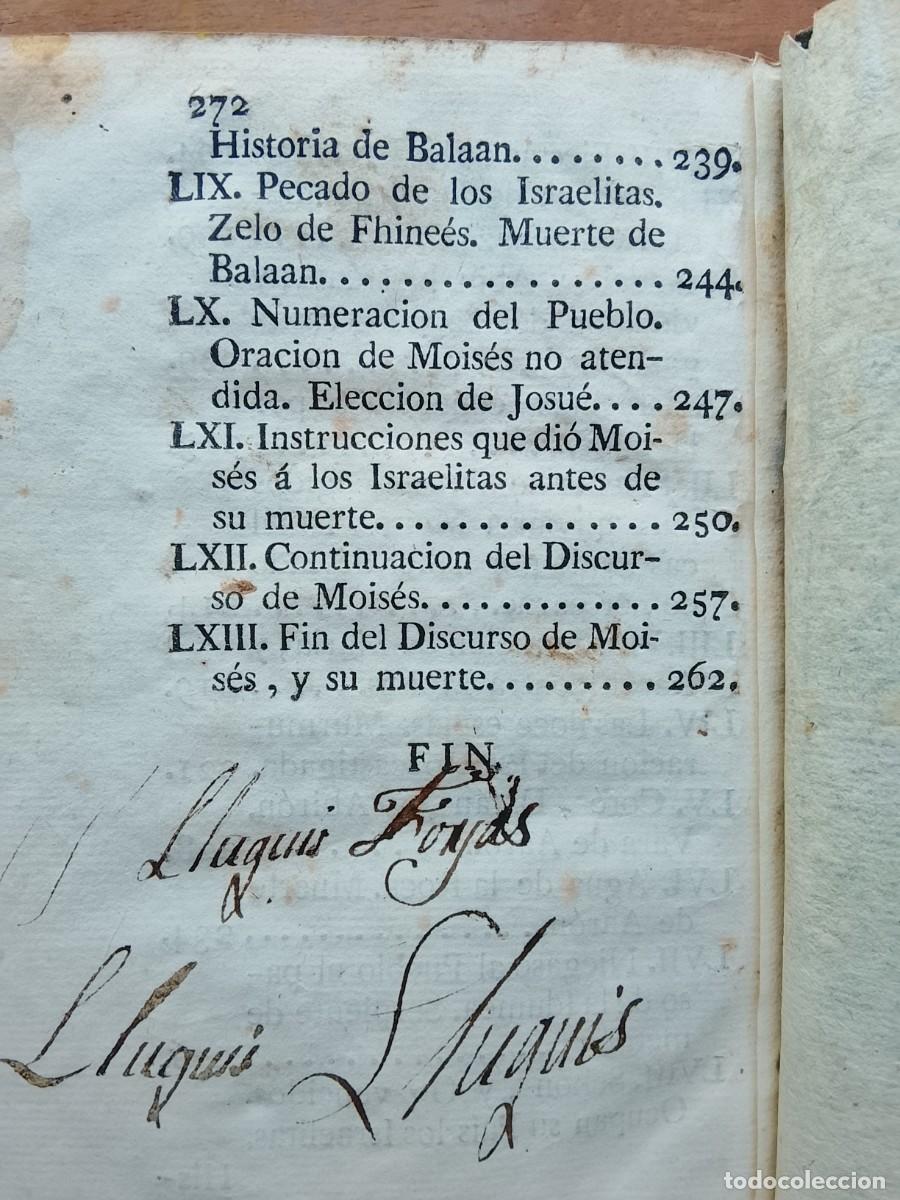 Libros antiguos: Compendio de la historia del antiguo testamento 1783 - Foto 11