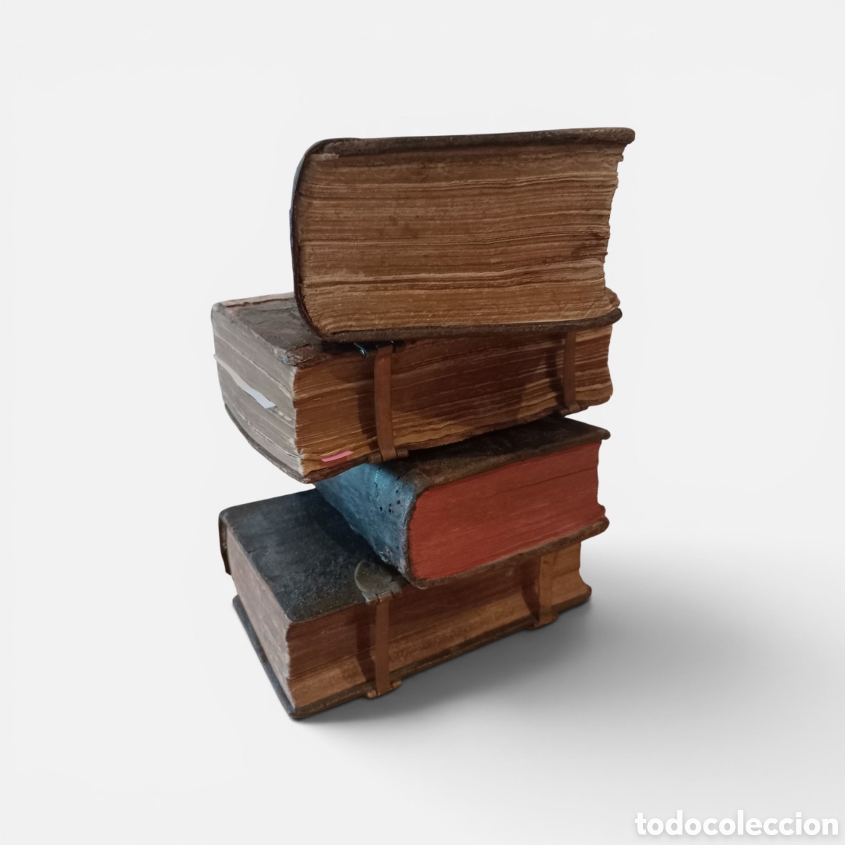 Libros antiguos: Cuatro vol&uacute;menes del Breviario tridentino, siglo XVIII