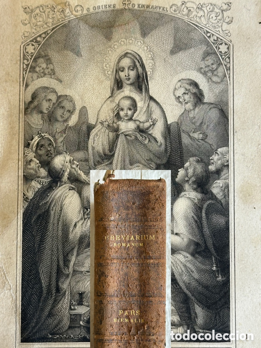 Libros antiguos: BREVIARIUM ROMANUM &ndash; Pars Hiemalis (1886). Brevario Romano. Libro antiguo, s.XIX.