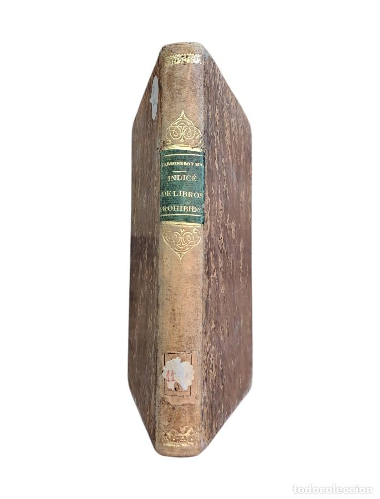Antiquarische B&uuml;cher: &Iacute;NDICE DE LIBROS PROHIBIDOS MANDADO PUBLICAR POR SU SANTIDAD EL PAPA PIO IX (1880)
