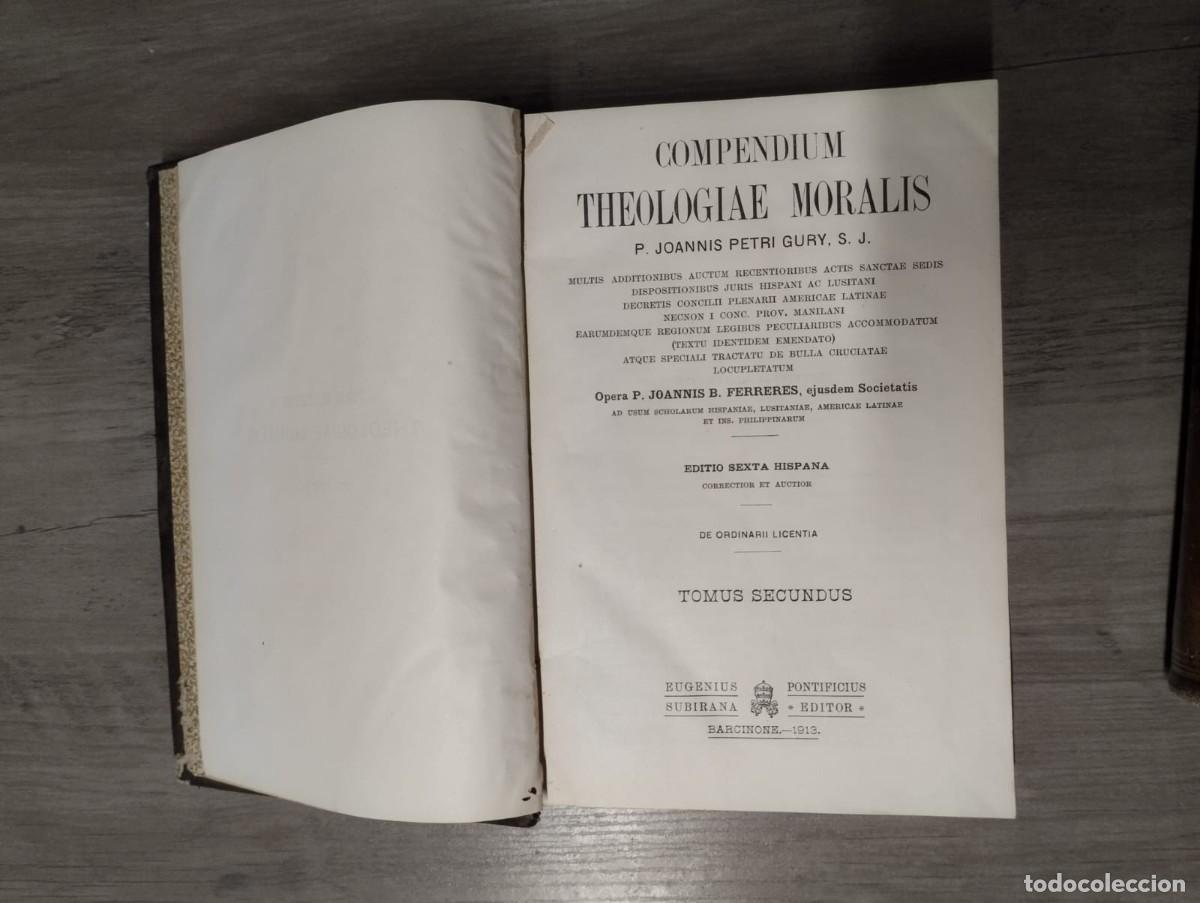 Libros antiguos: Compendium Theologiae Moratis - Foto 3