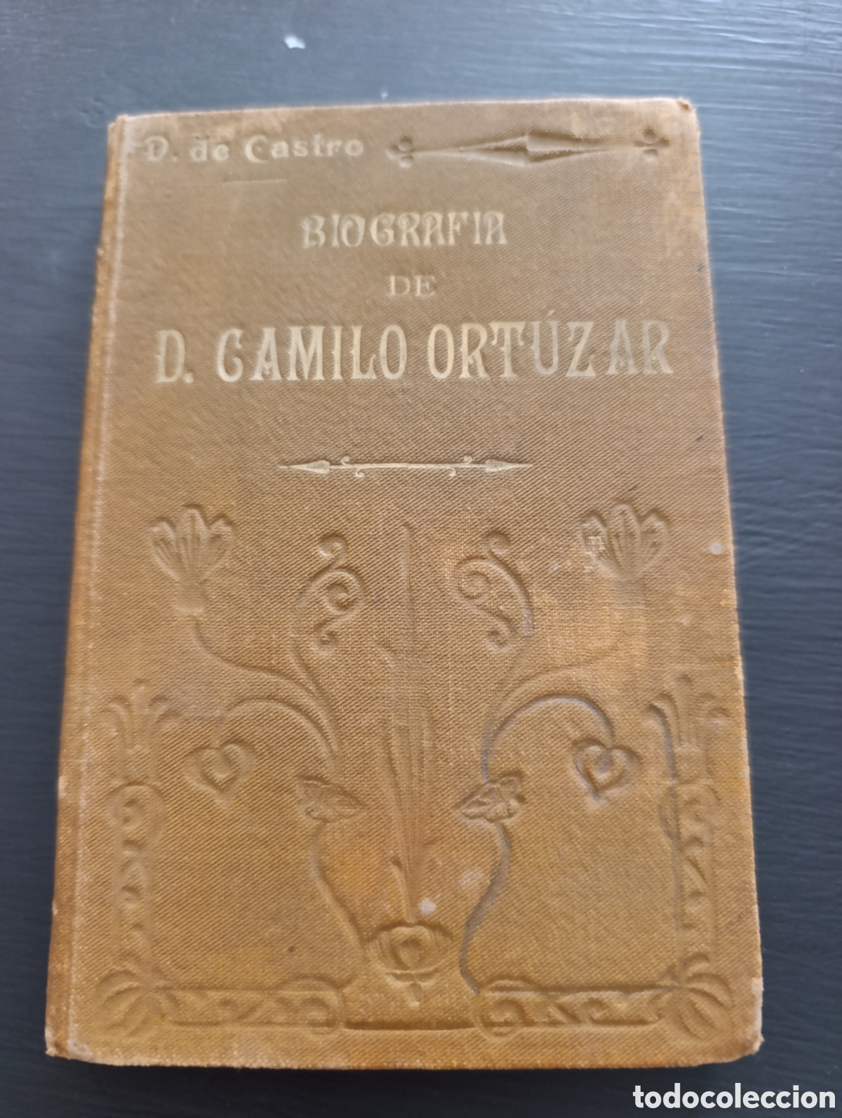 Libros antiguos: D. de Castro BIOGRAFIA DE D. CAMILO ORTUZAR.