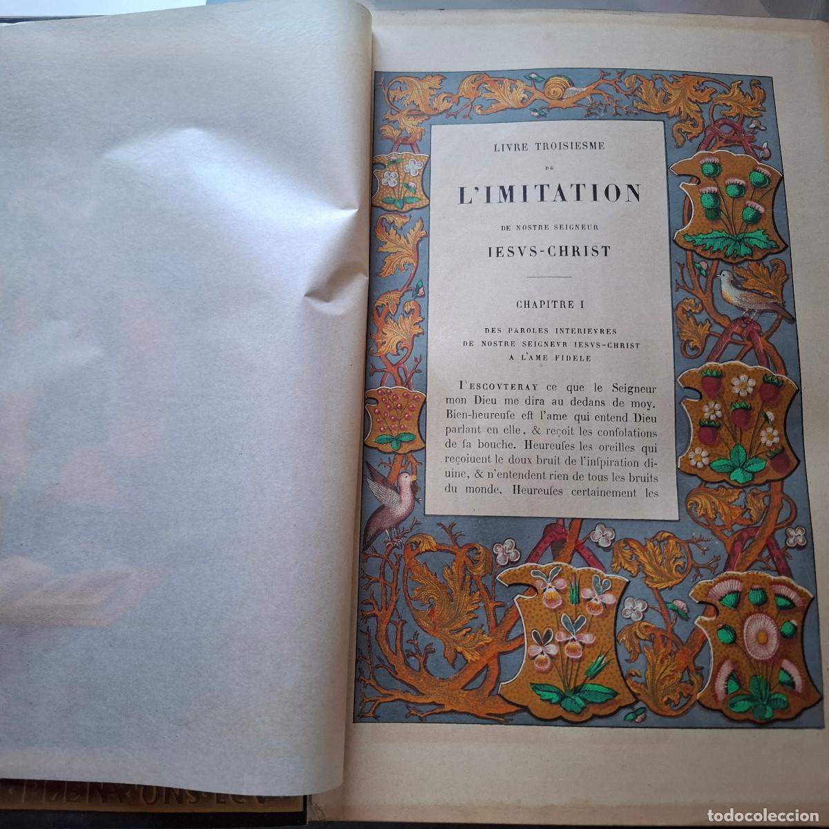 Libros antiguos: LImitation de J&eacute;sus-Christ - Foto 5