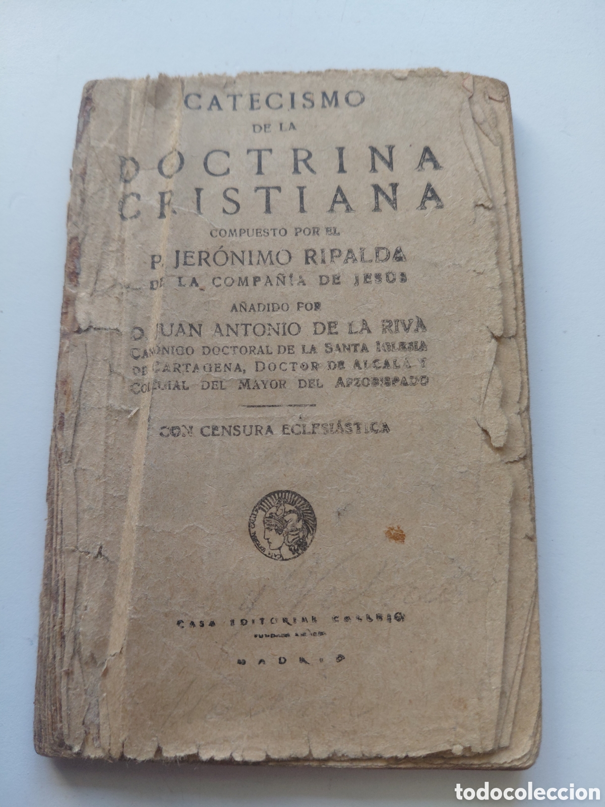 Libros antiguos: Catecismo de la doctrina cristiana por Ripalda editorial Saturnino Calleja