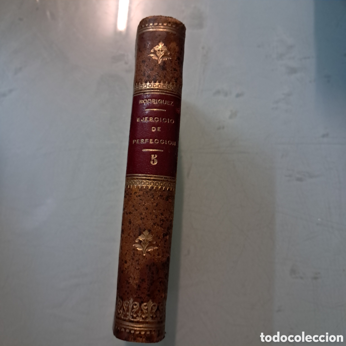Livres anciens: Ejercicio de perfecci&oacute;n u virtudes religiosas, padre Alonso Rodr&iacute;guez, tomo V, 1896,