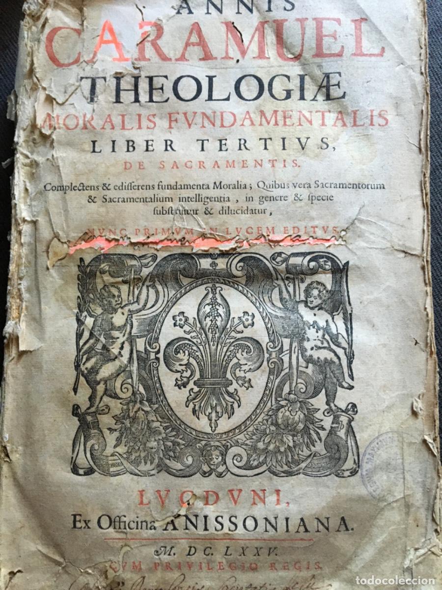 Libros antiguos: Libro caramuel teologia xvii