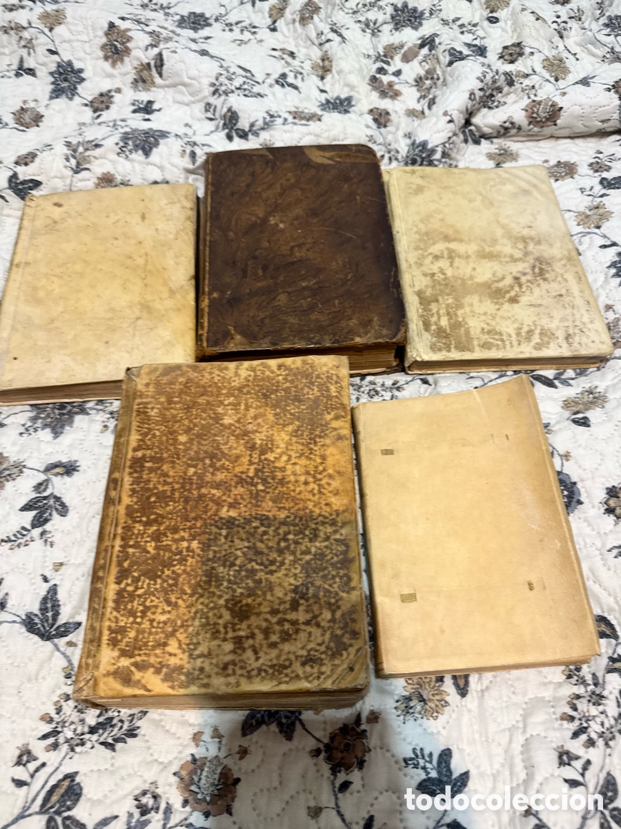 Libros antiguos: 5 libros antiguos 1700 1800 - Foto 1