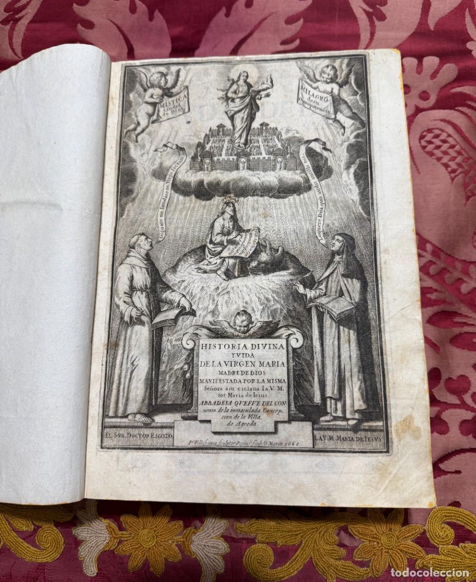 Libros antiguos: AGREDA SORIA SOR MARIA DE JESUS MISTICA CIUDAD DE DIOS PRIMERA EDICION 1670 VILLA DIEGO VILLAFRANCA