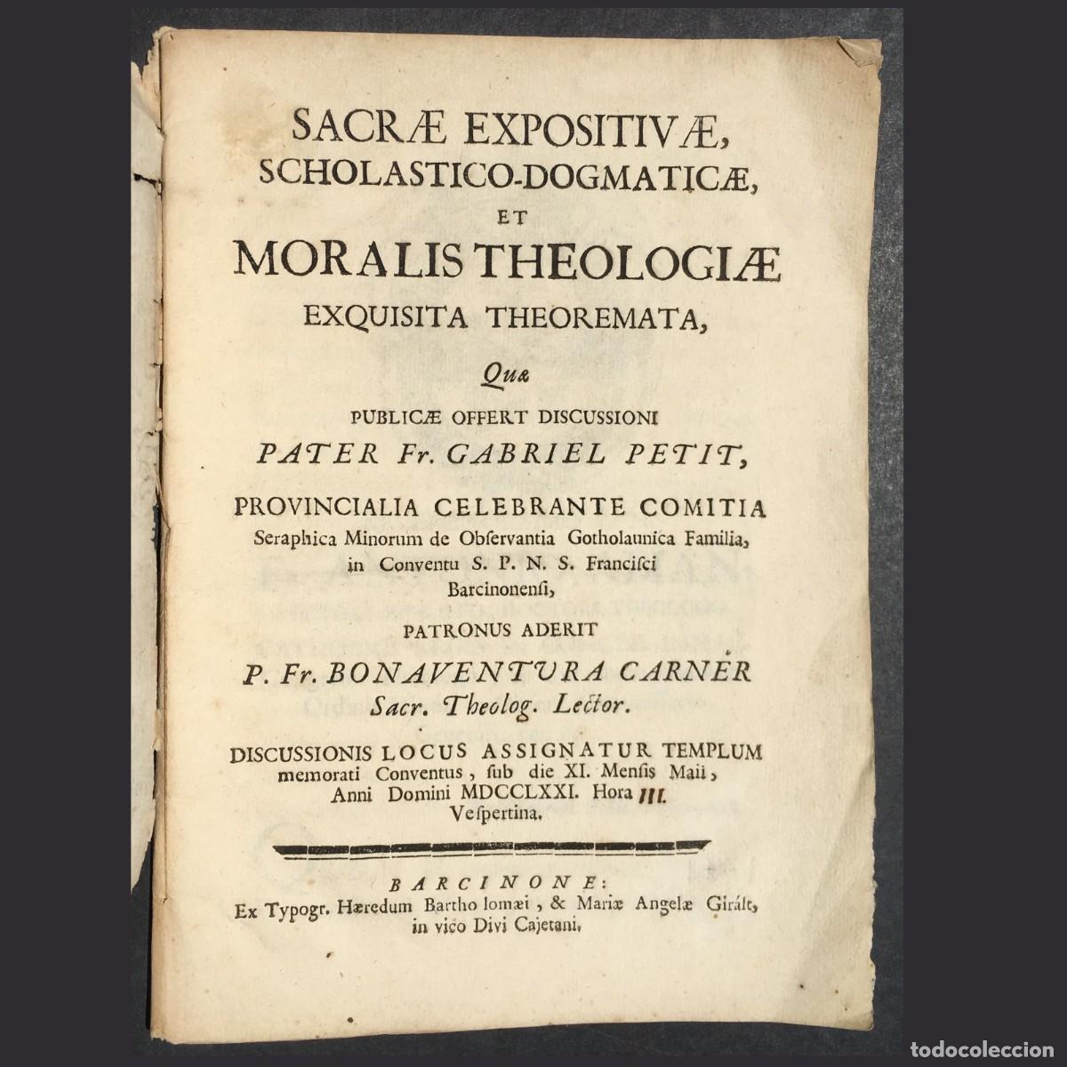 Libros antiguos: A&ntilde;o 1771 - Raro op&uacute;sculo Barcelon&eacute;s del que no existen mas ejemplares - Barcelona