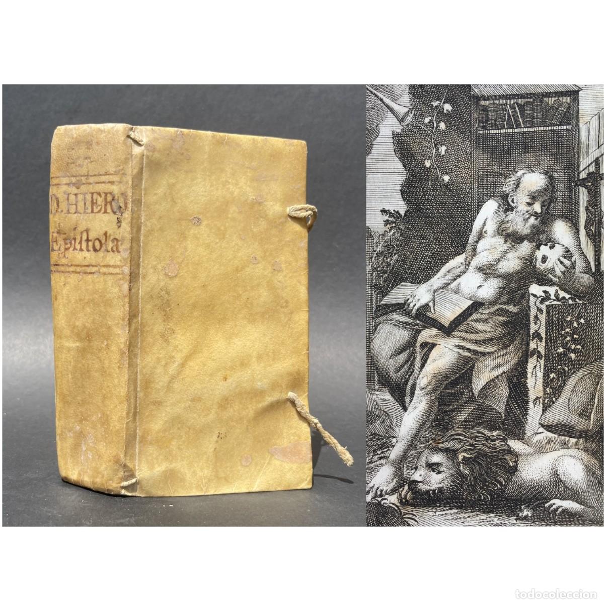 Libros antiguos: A&ntilde;o 1760 - Jer&oacute;nimo de Estrid&oacute;n - Sancti Hieronymi Epistolae selectae - Pergamino - Libro antiguo