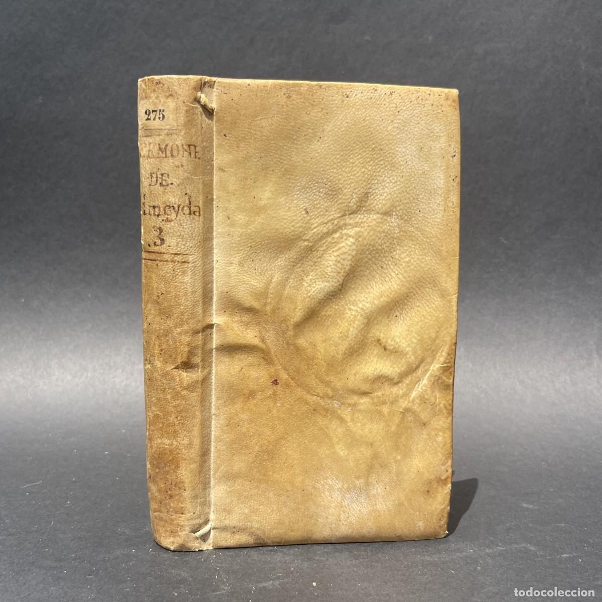 Livros antigos: A&ntilde;o 1789 - Teodoro de Almeida - Pergamino - sermones paneg&iacute;ricos - Lisboa - Portugal