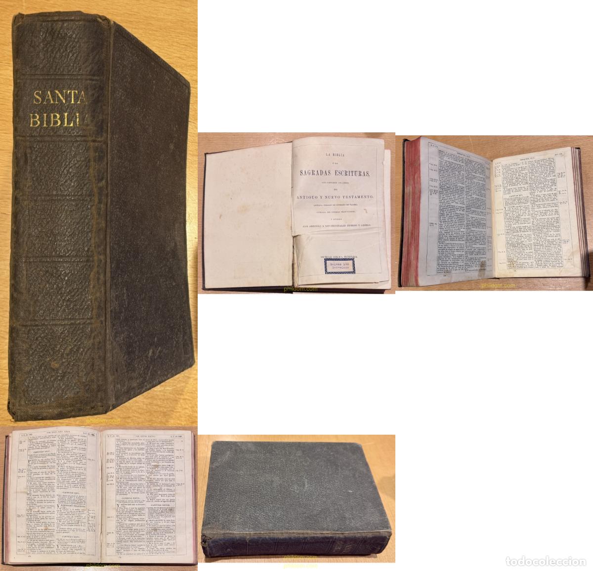 Libros antiguos: SANTA BIBLIA SOCIEDAD BIBLICA TRINITARIA ANTIGUA VERSION CIPRIANO VALERA