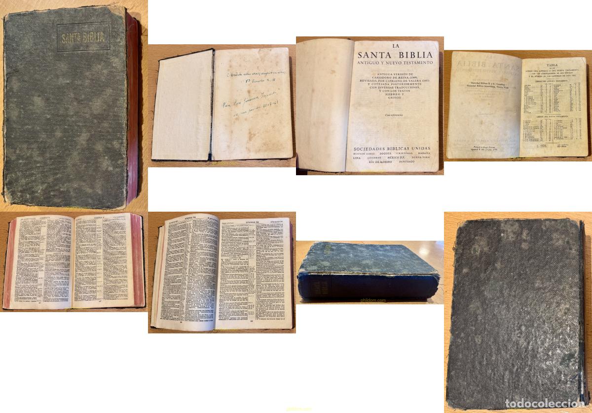 Libros antiguos: SANTA BIBLIA SOCIEDAD BIBLICA PRINTED IN GREAT BRITAIN 1956 VERSION DE CASIODORO DE REINA REVISADA