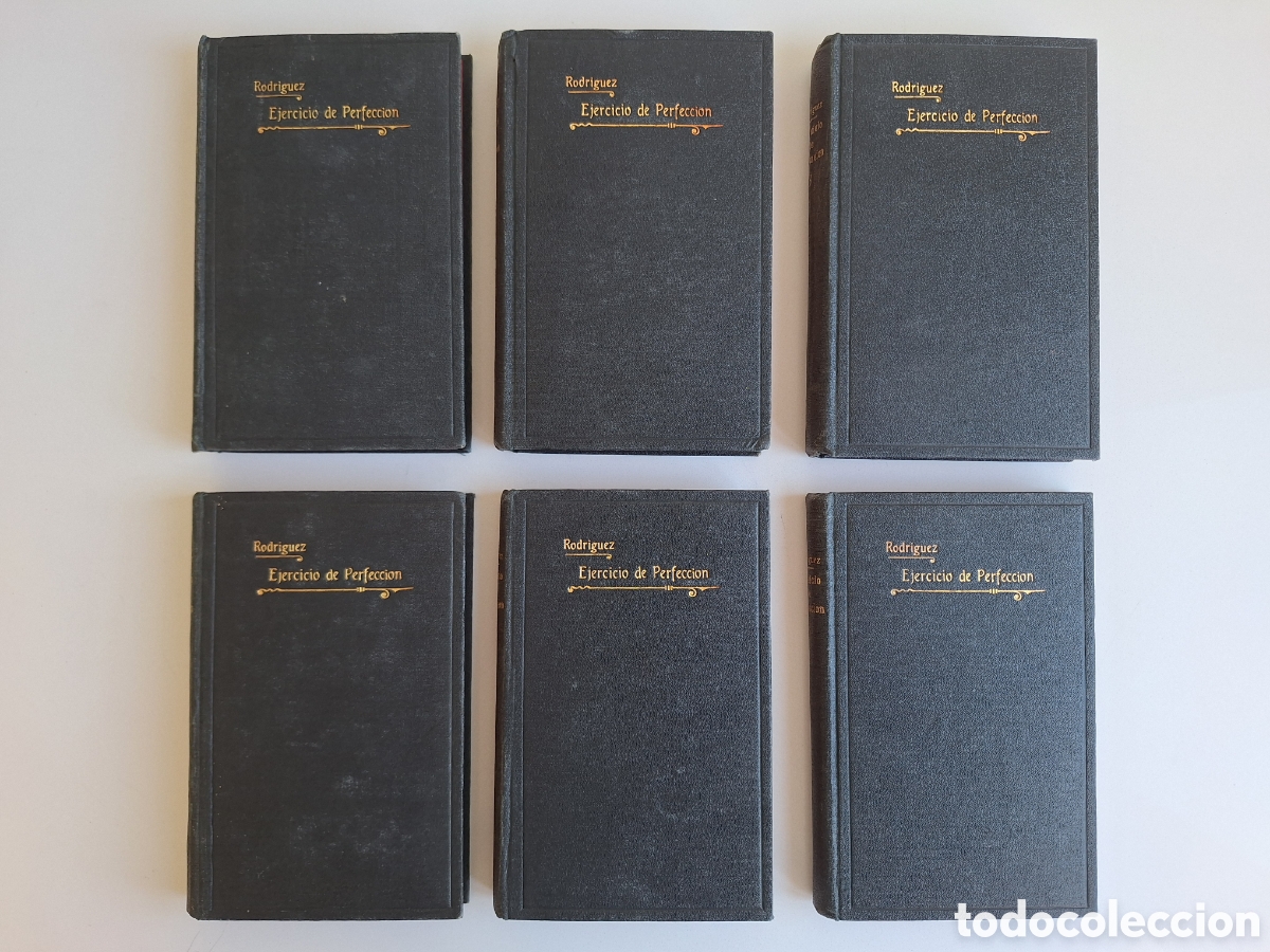 Libros antiguos: P. ALONSO RODRIGUEZ, Ejercicio de perfeccion, 6 tomos (completa) - Foto 2