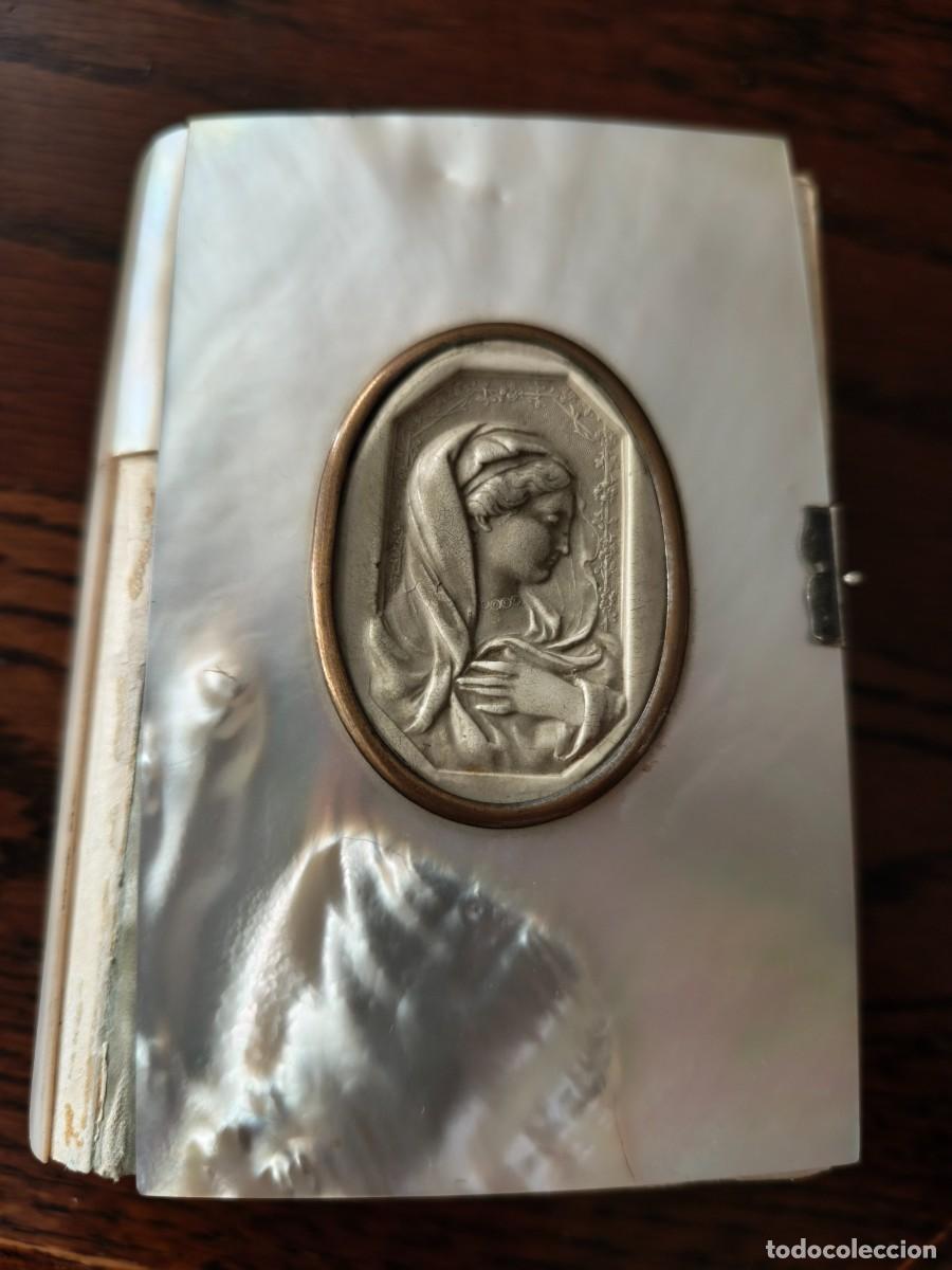 Libros antiguos: Libro religioso misal siglo 19 n&aacute;car e imagen espuma de Mar a&ntilde;o 1856