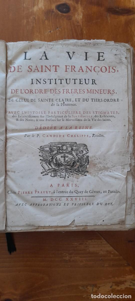 Libros antiguos: La Vie de Saint Fran&ccedil;ois par Candide Chalippe