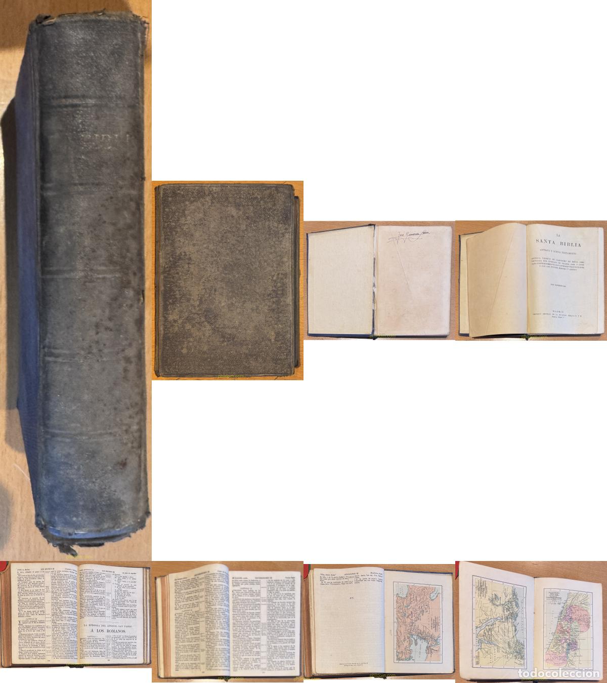 Libros antiguos: SANTA BIBLIA SOCIEDAD BIBLICA PRINTED IN GREAT BRITAIN VERSION DE CASIODORO DE REINA REVISADA POR C