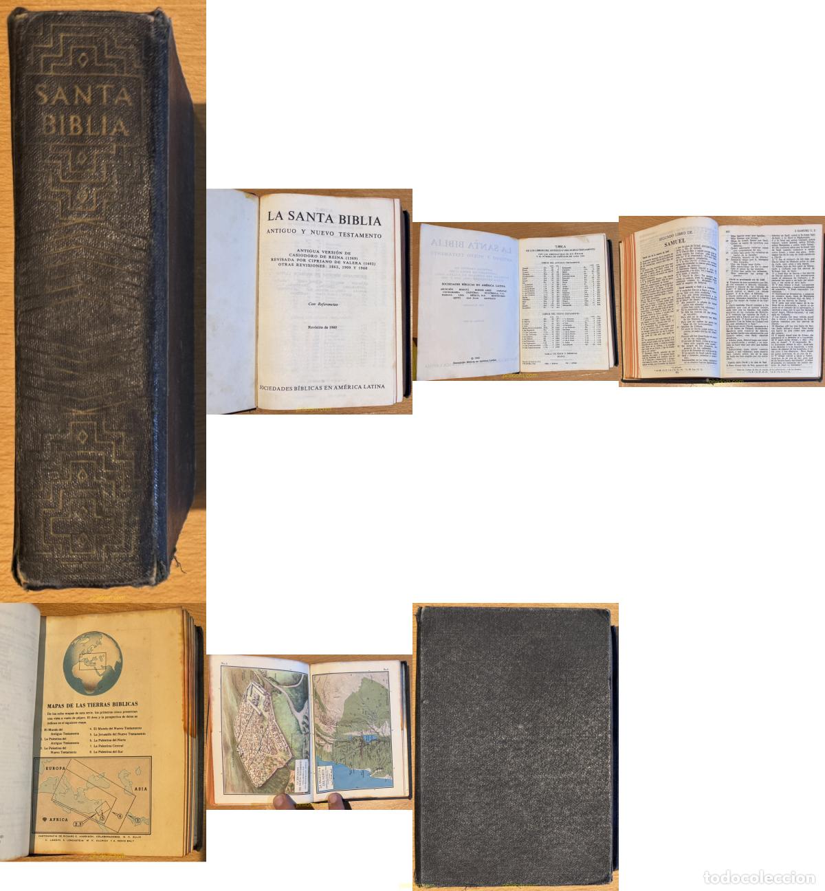 Libros antiguos: SANTA BIBLIA SOCIEDADES BIBLICAS EN AMERICA LATINA - ANTIGUA VERSION CIPRIANO VALERA 1960