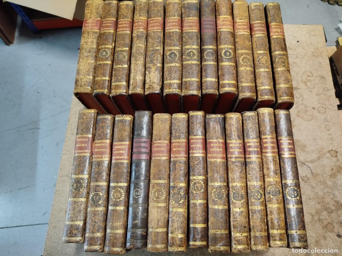 Antiquarische B&uuml;cher: HISTORIA ECLESIASTICA BERAULT TRADUCIDA AL CASTELLANO 1798-1808 IMPRENTA DE SANCHA