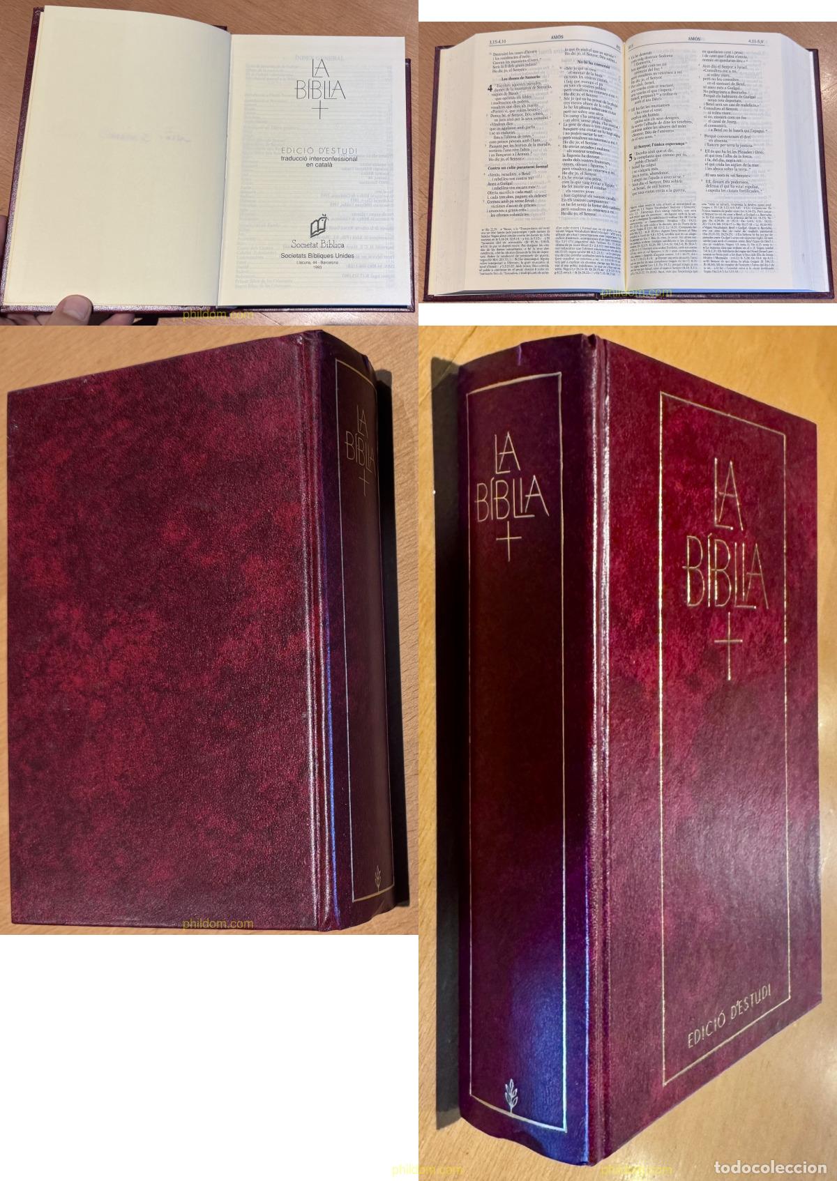 Libros antiguos: LA BIBLIA EDICIO D'ESTUDI 1993