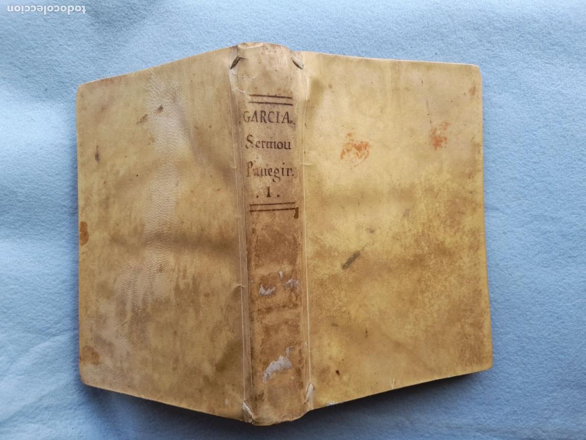 Libri antichi: Sermones Paneg&iacute;ricos de varios Misterios. P. Fray Pantale&oacute;n Garc&iacute;a. A&ntilde;o 1805.