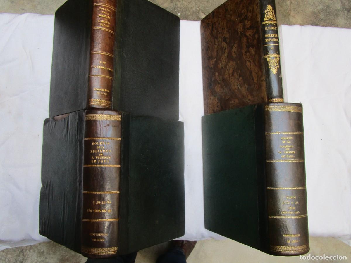 Livres anciens: * BOLETIN DE LA SOCIEDAD DE SAN VICENTE PAUL- Lote 4 tomos con diferentes a&ntilde;os 1862/1915 ver listado