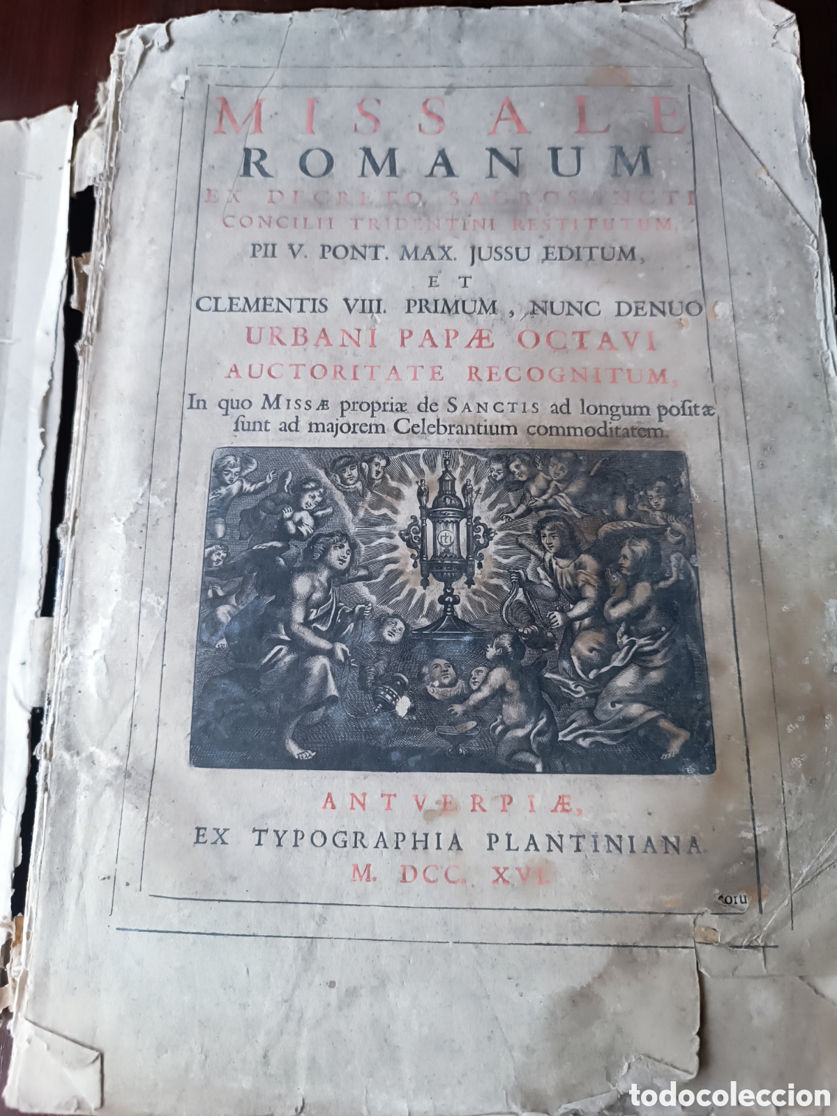 Libros antiguos: Missale Romanum 1716