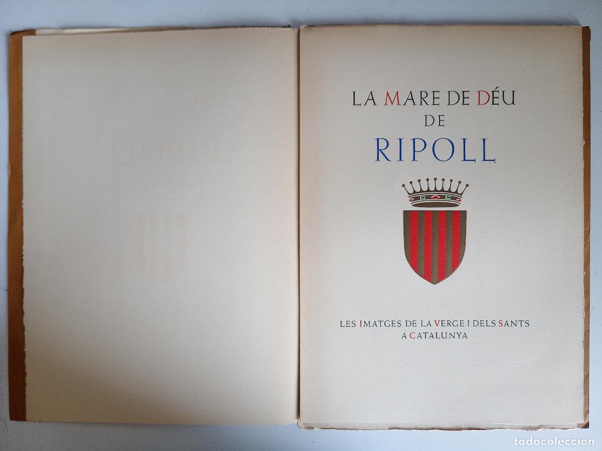 Antiquarische B&uuml;cher: LA MARE DE DEU DE RIPOLL. 1950. LUJOSA EDICI&Oacute;N. 35 X 25 .GRABADOS
