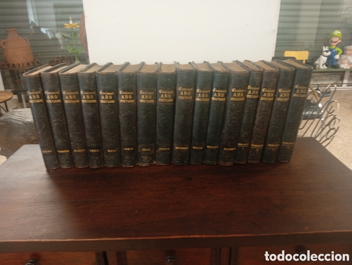 Libros antiguos: A&ntilde;o cristiano o ejercicios de votos para todos los dominicanos,12tomos m&aacute;s 4dominicas