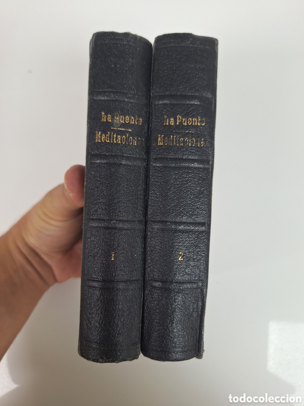 Libros antiguos: P. LUIS DE LA PUENTE, Meditaciones Espirituales, 2 tomos