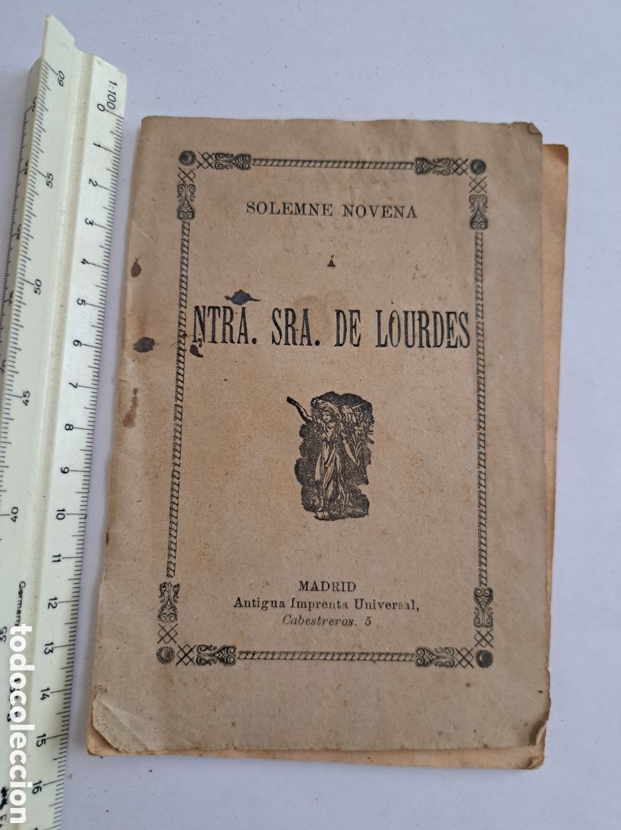 Libros antiguos: Jml Libreto religioso, Solemne Novena Ntra Se&ntilde;ora de Lourdes, Madrid, Imprenta Universal Cabestreros
