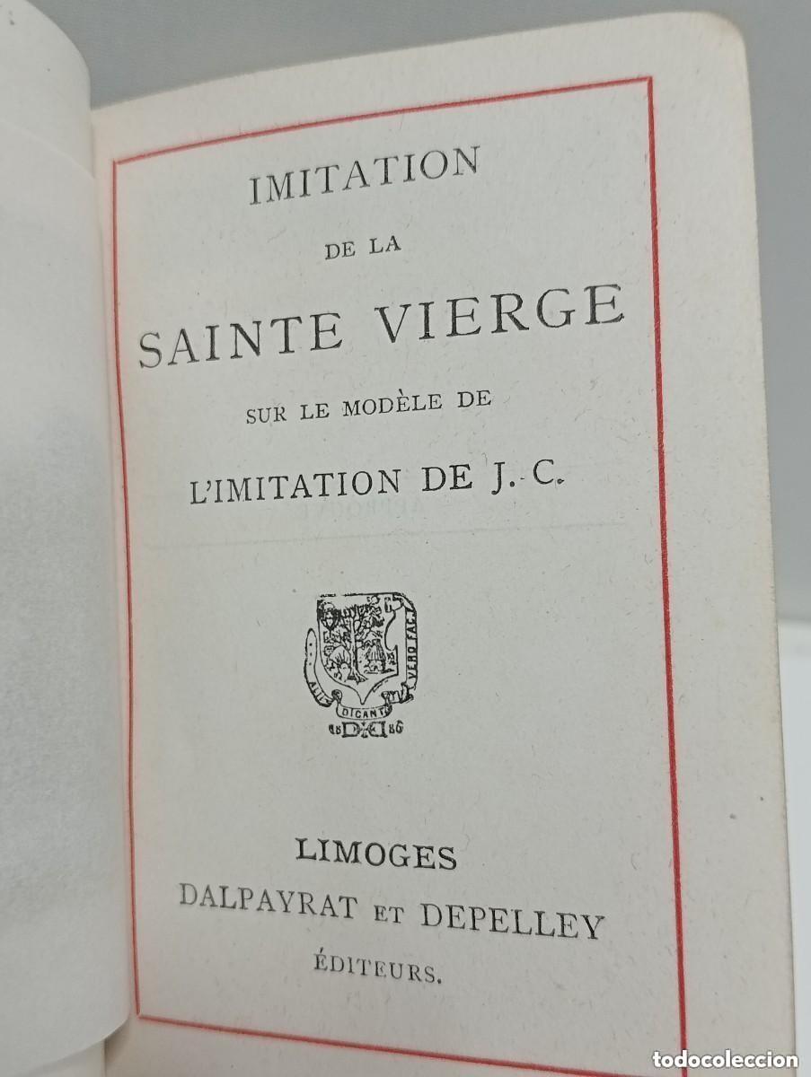 Libros antiguos: IMITATION DE LA SAINTE VIERGE. LIMOGES 1886. DALPAYRAT ET DEPELLEY EDITEURS