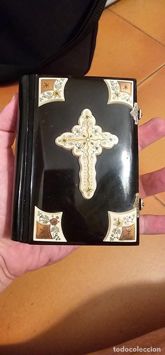Libros antiguos: Espectacular misal plata, hueso, oro siglo XIX