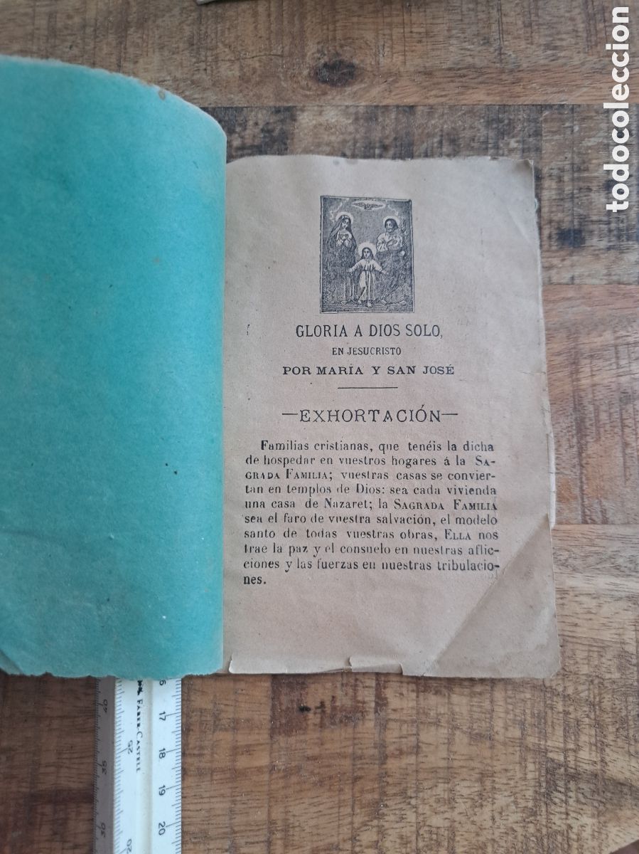 Libros antiguos: Jml Libreto religioso, Gloria a Dios solo, en Jesucristo por Maria y San Jose, Exortacion. 12 pagin