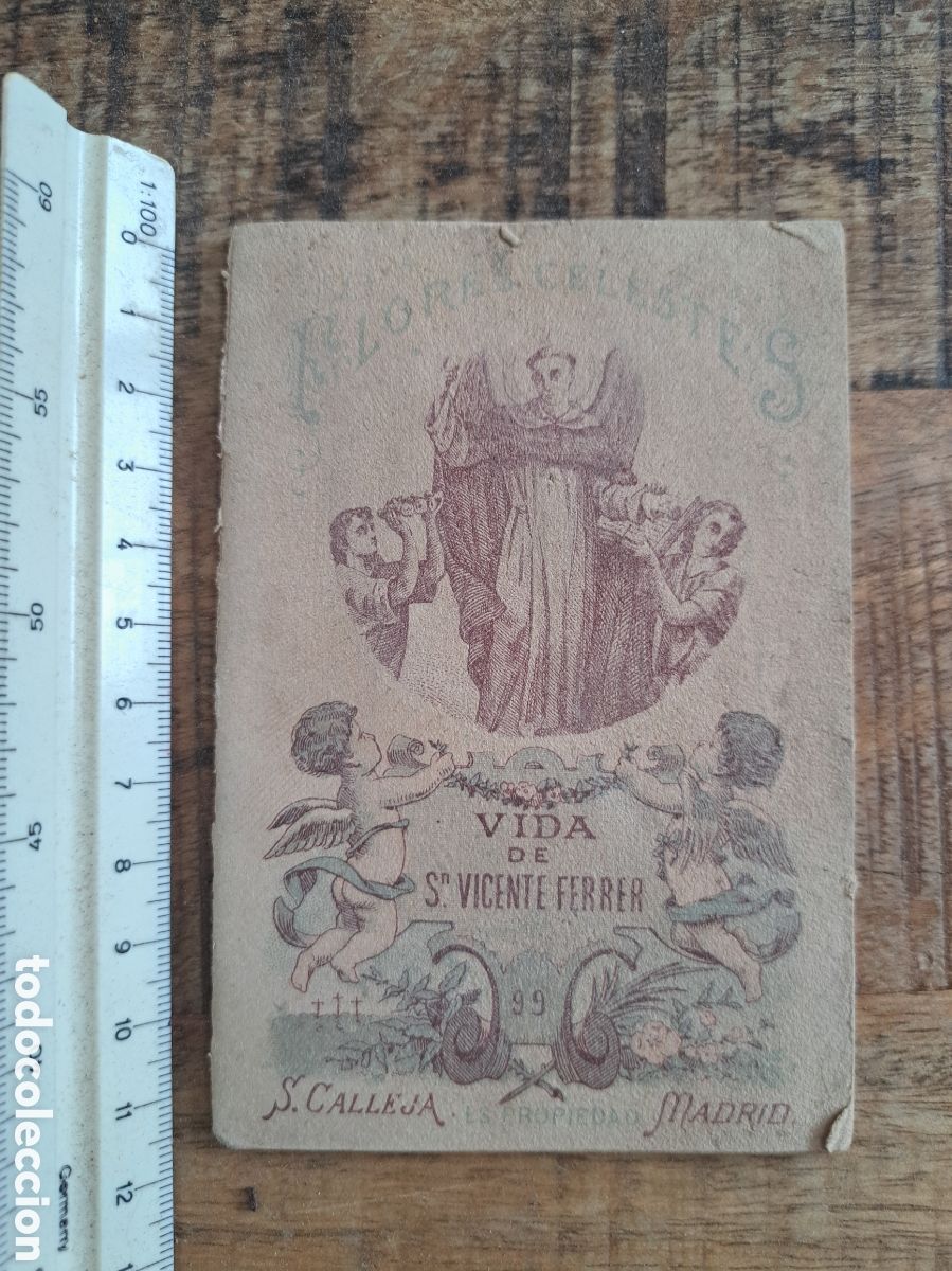 Libros antiguos: Jml Libreto religioso, Vida de San Vicente Ferrer, Confesor, Juan Croisset, Madrid, Calleja, 1898.