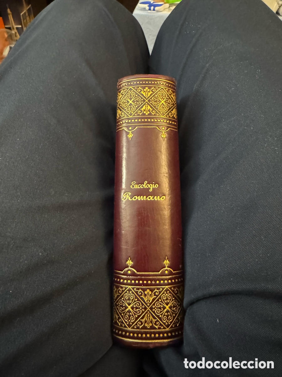 Libros antiguos: Es un Eucologio Romano, un libro lit&uacute;rgico de la tradici&oacute;n cat&oacute;lica. Es del a&ntilde;o 1877.