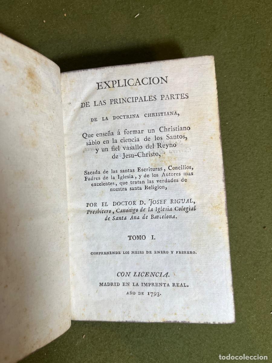 Libri antichi: Explicaci&oacute;n de las Principales Partes de la Doctrina Christiana 1793 | Josef Rigual | Imprenta Real