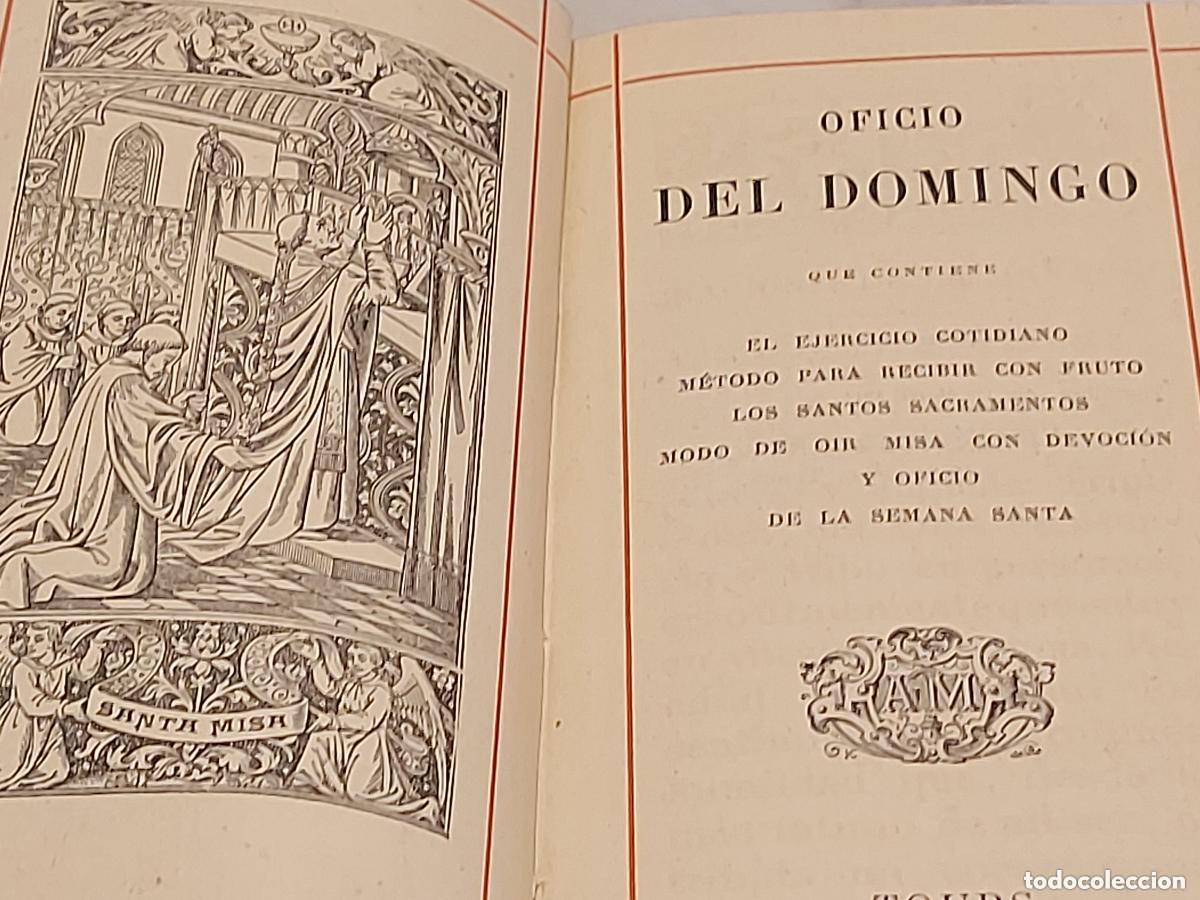 Libros antiguos: 1911 | OFICIO DEL DOMINGO Y SEMANA SANTA | ALFREDO MAME | PIEL | CANTOS DORADOS
