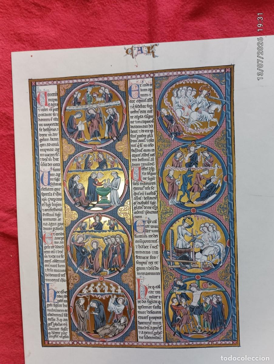 Libros antiguos: BIBLIA DE SAN LUIS DE M.MOLEIRO ,LAMINA SUELTA EN BUEN ESTADO.